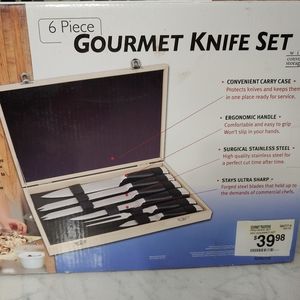 6 Pc Gourmet Knife Set